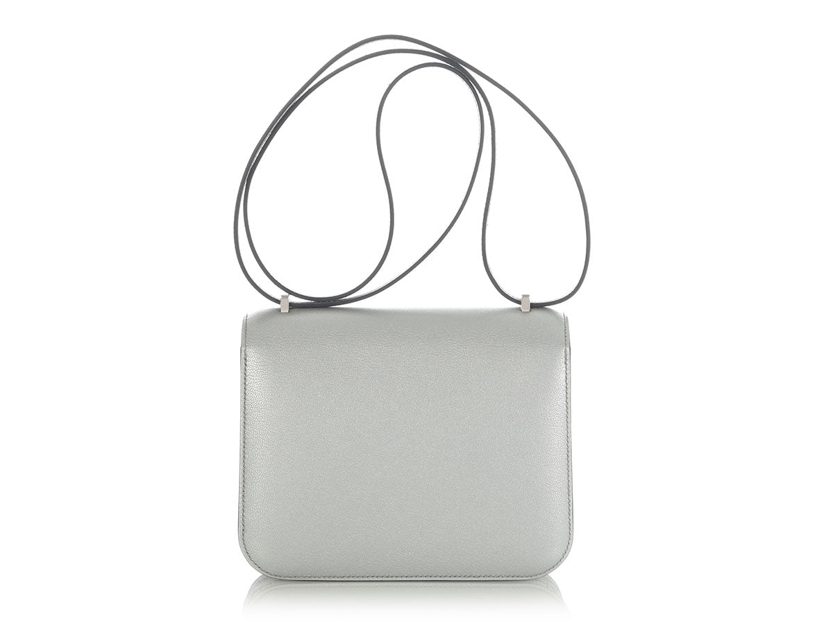 Hermès Argent Chèvre Chamkilight Constance 18