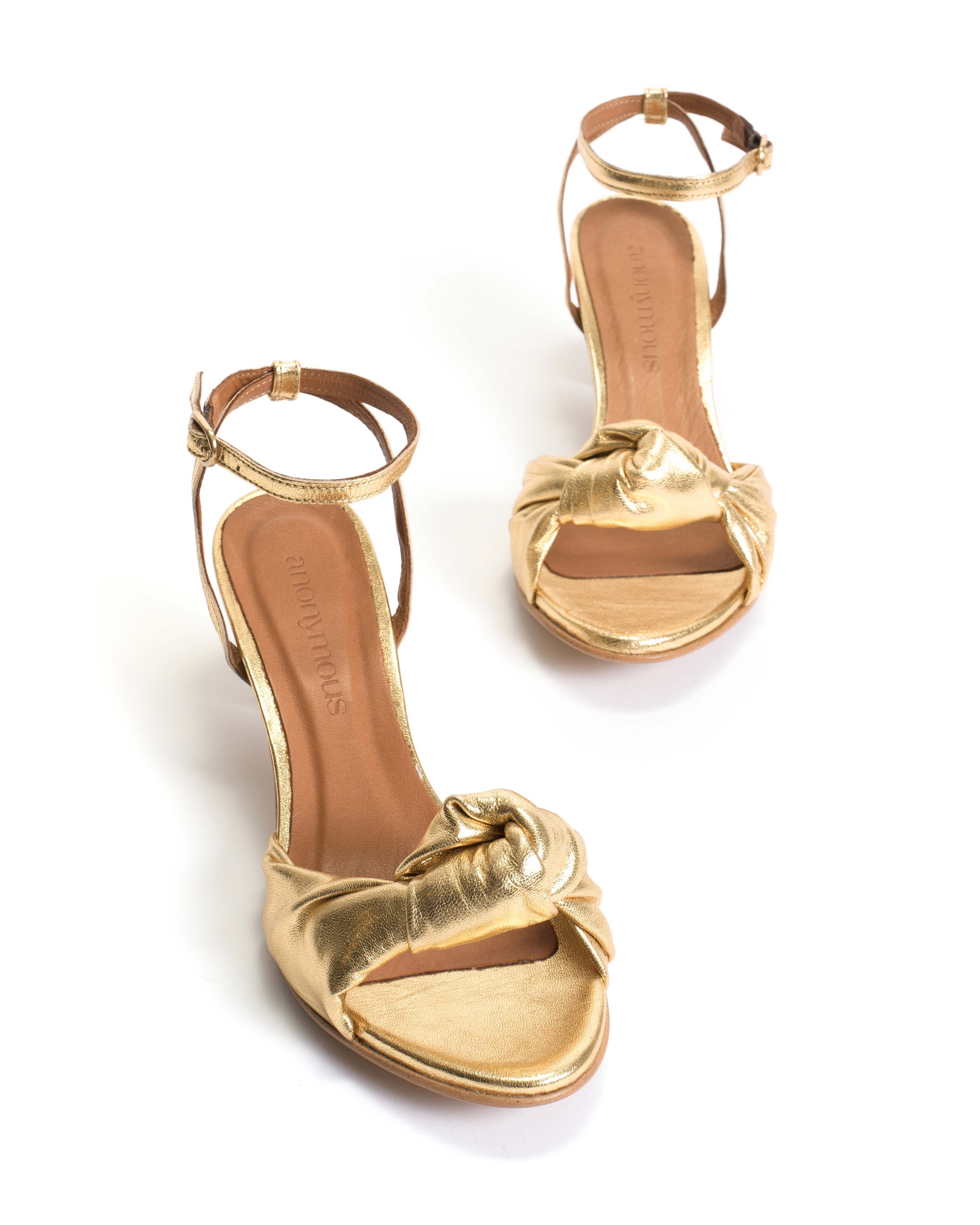 Aliza 50 stiletto Metallic goat Gold | Anonymous Copenhagen