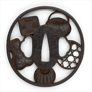 鍔: 武州住正□ | 日本刀販売の葵美術