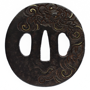 鐔:無銘（鉄元堂派）(保存刀装具) | 日本刀販売の葵美術