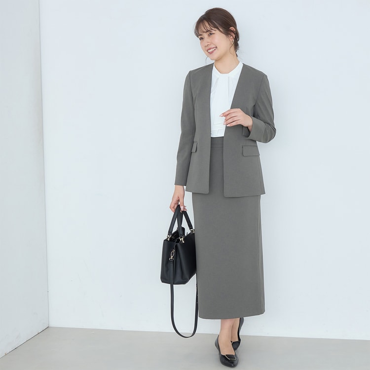 特価】【WEB限定価格】Oggiコラボ 2Wayストレッチツイル ノーカラージ