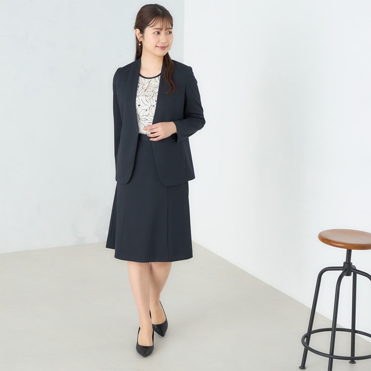 パジャマスーツ】 接触冷感 ナイロンポンチジャージ ノーカラー