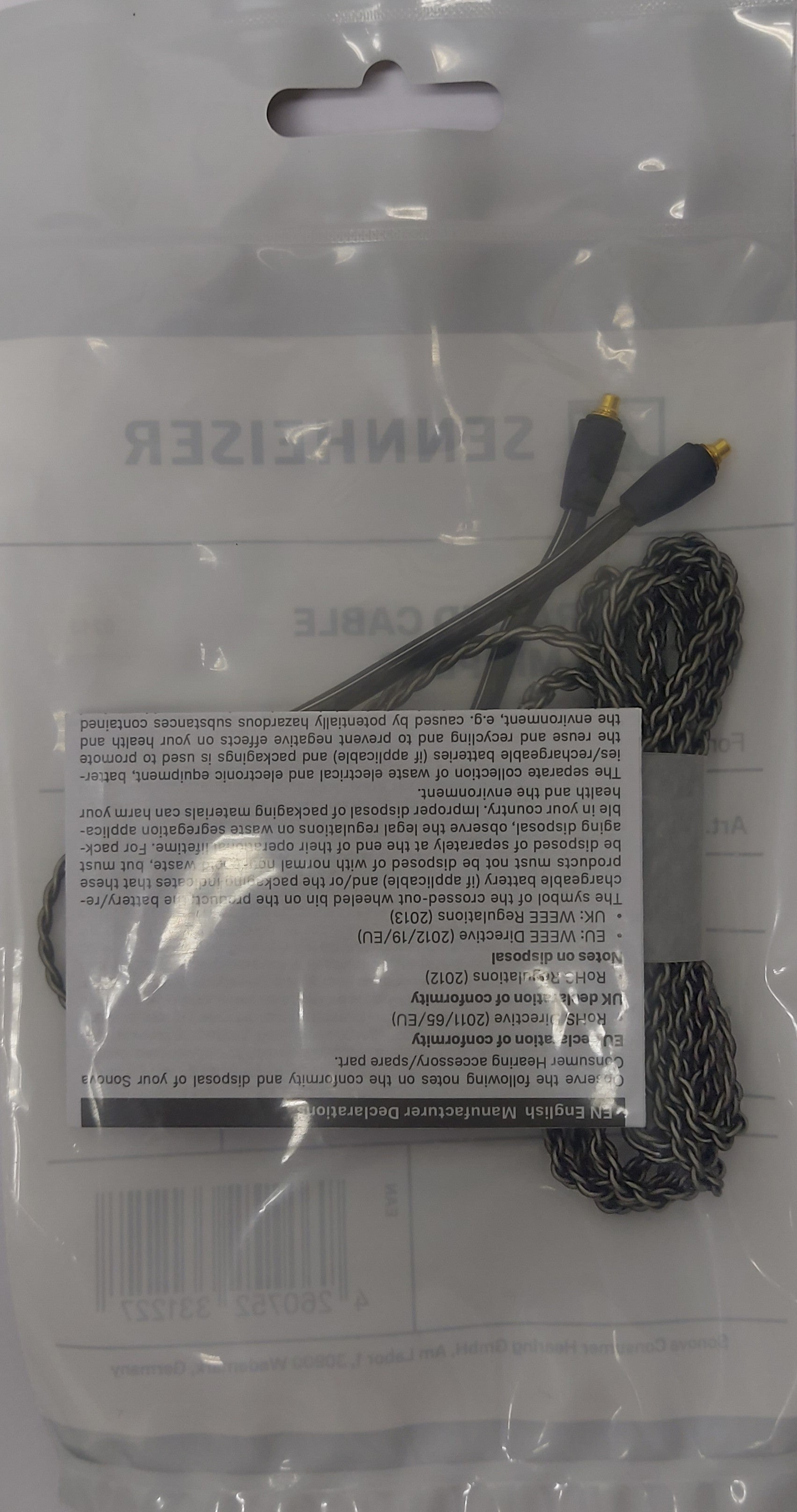 Sennheiser MMCX Braided Audio Cables 3.5mm 4.4mm Plug for IE200