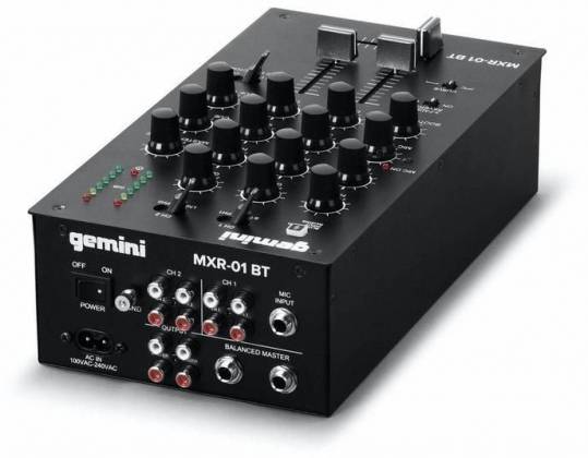 Gemini DJ MXR-01BT 2-Channel Professional DJ Mixer with Bluetooth