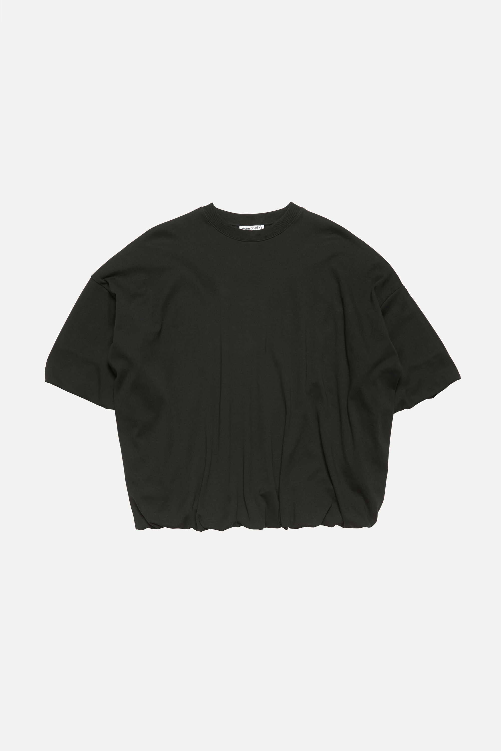 Acne Studios - Gathered logo t-shirt - Black