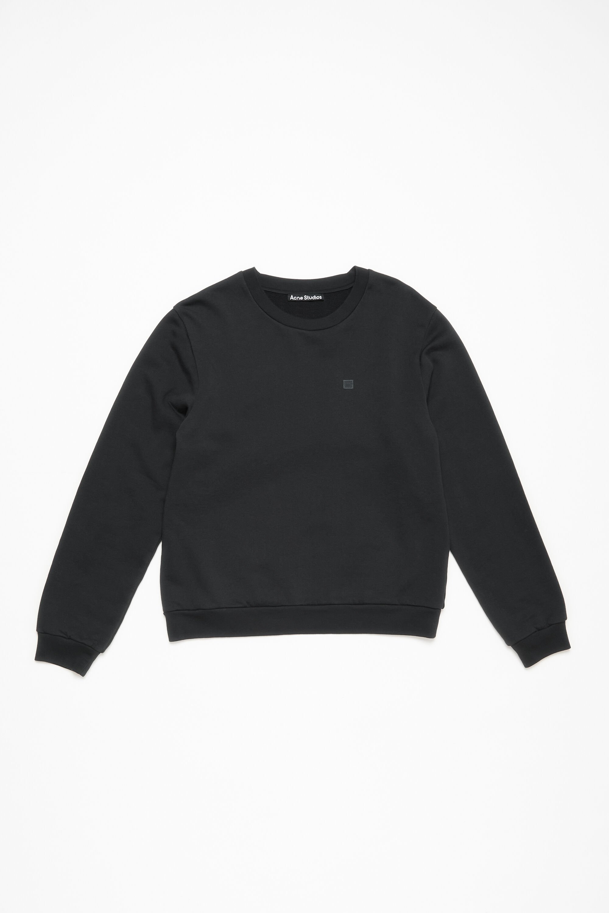 Acne Studios - Fleece face logo sweatshirt - Black