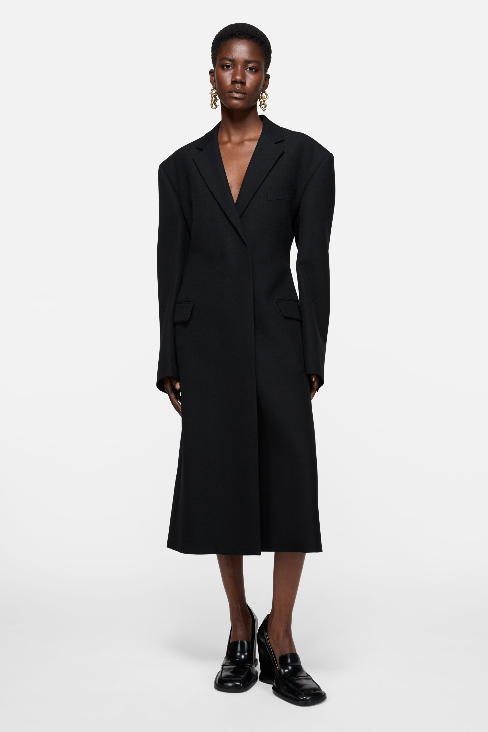 Acne Studios - Double-breasted wool coat - Black