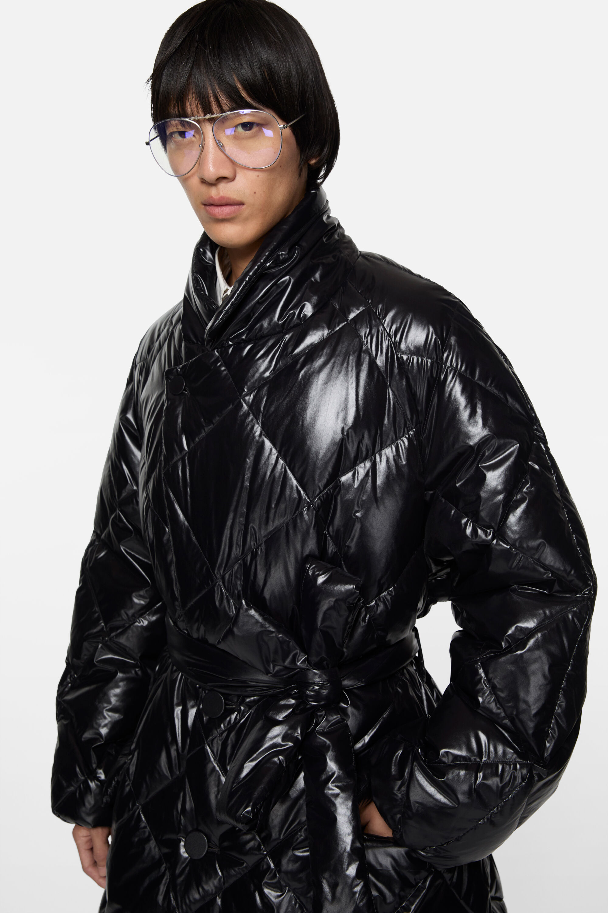 Acne Studios - Quilted down jacket - Black