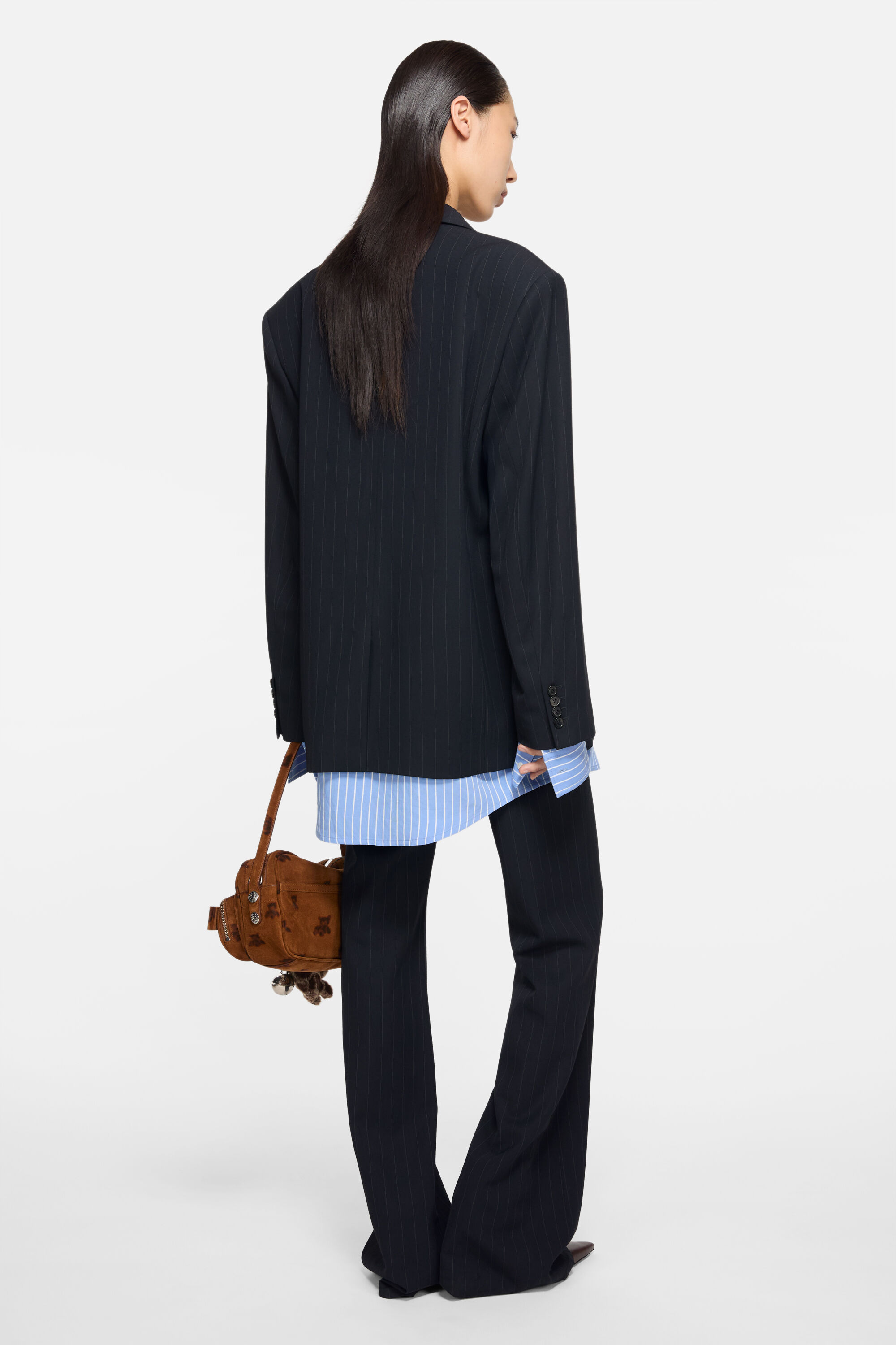 Acne Studios - レイヤードスーツジャケット - ネイビー