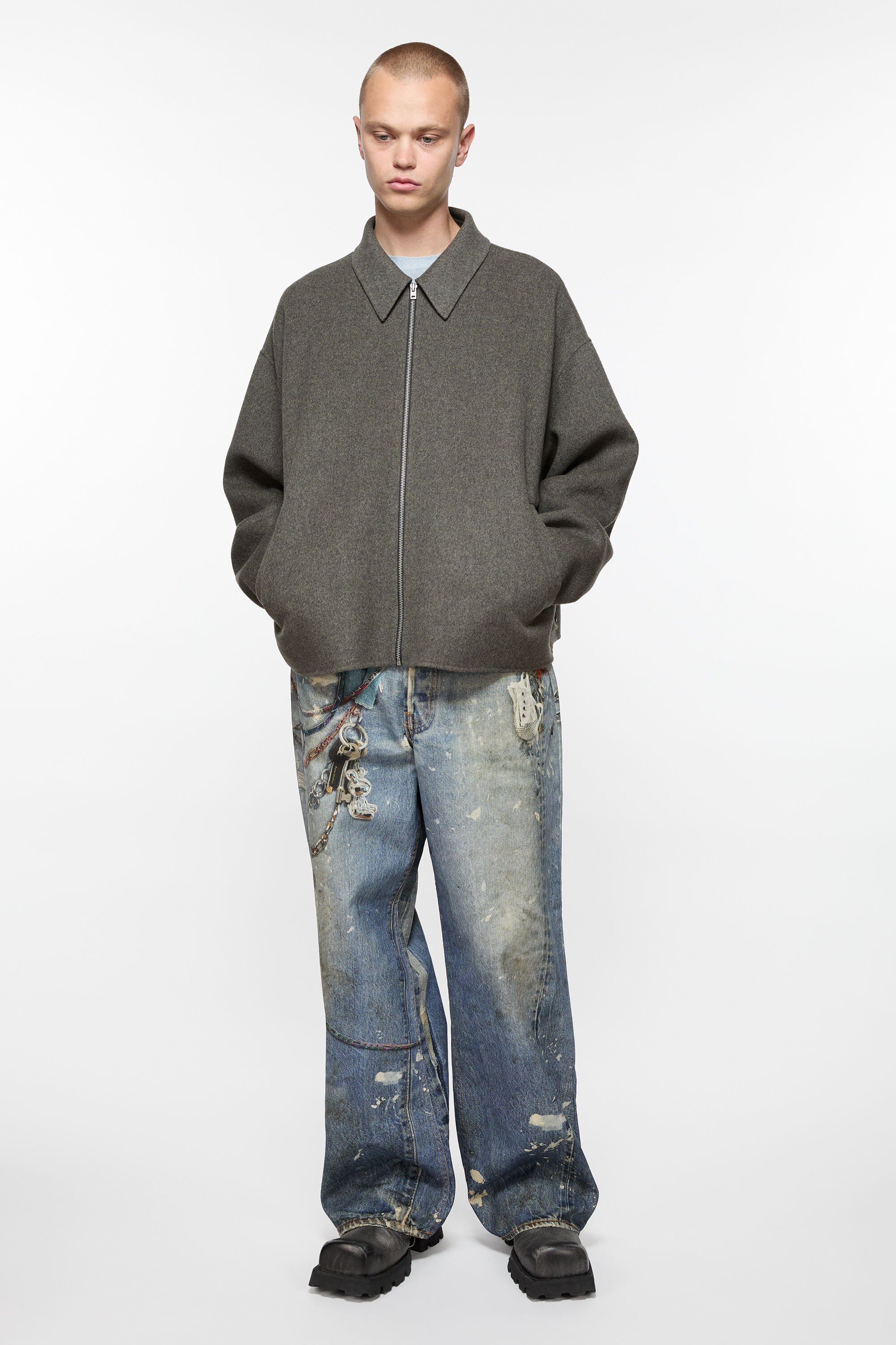 Acne Studios - ウールジャケット - Graphite grey