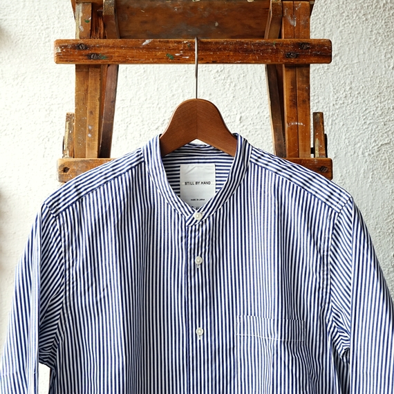 STILL BY HAND こなれ感のあるバンドカラーシャツ（SH0673） - blog
