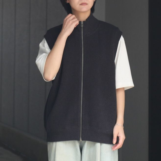 crepuscule - 【残り一点】Moss Stitch Zip Vest | ACRMTSM ONLINE STORE