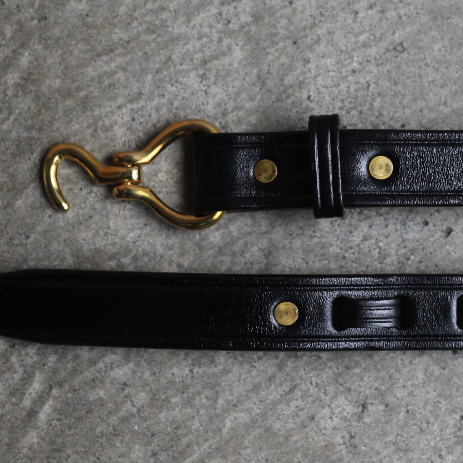 TORY LEATHER - 【残りわずか】Mini Hoof Pick Belt(BLACK×BRASS