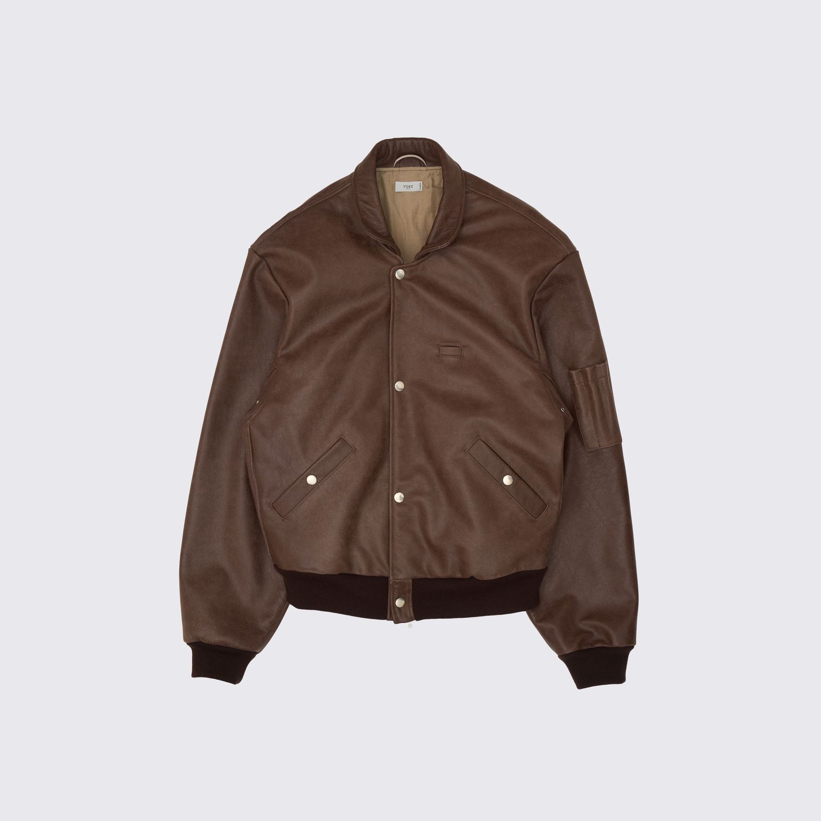 YOKE - 【残り一点】Cracked Leather Flight Jacket | ACRMTSM ONLINE