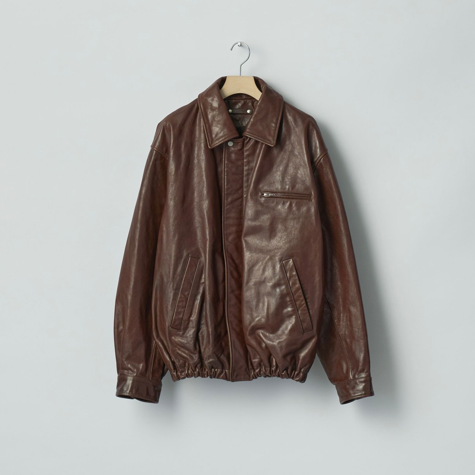 ssstein - 【再販売通知受付可能】Cow Leather Vintage Zip Jacket
