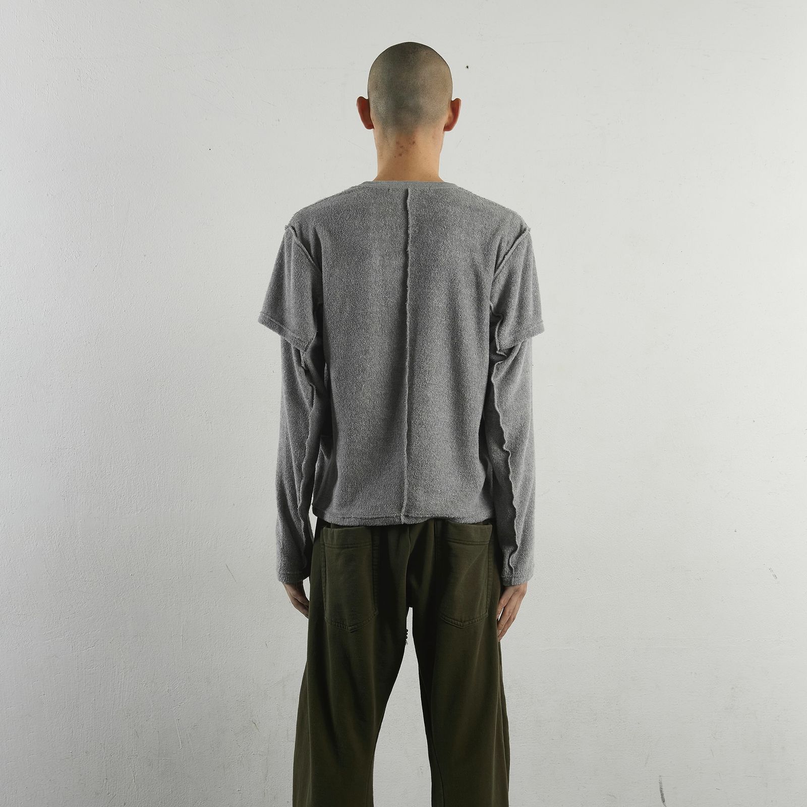 NVRFRGT - 【残りわずか】Terry Double Layer Long Sleeve T-shirt