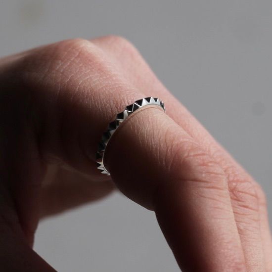GARNI - 【お取り寄せ注文可能】Multiple Studs Ring_S(SILVER