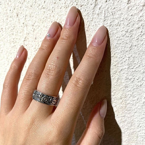 GARNI - 【お取り寄せ注文可能】Vine Pattern Ring_Light(BLACK