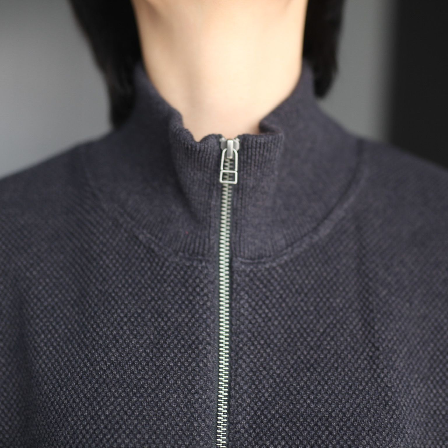 crepuscule - 【残り一点】Moss Stitch Zip Vest | ACRMTSM ONLINE STORE