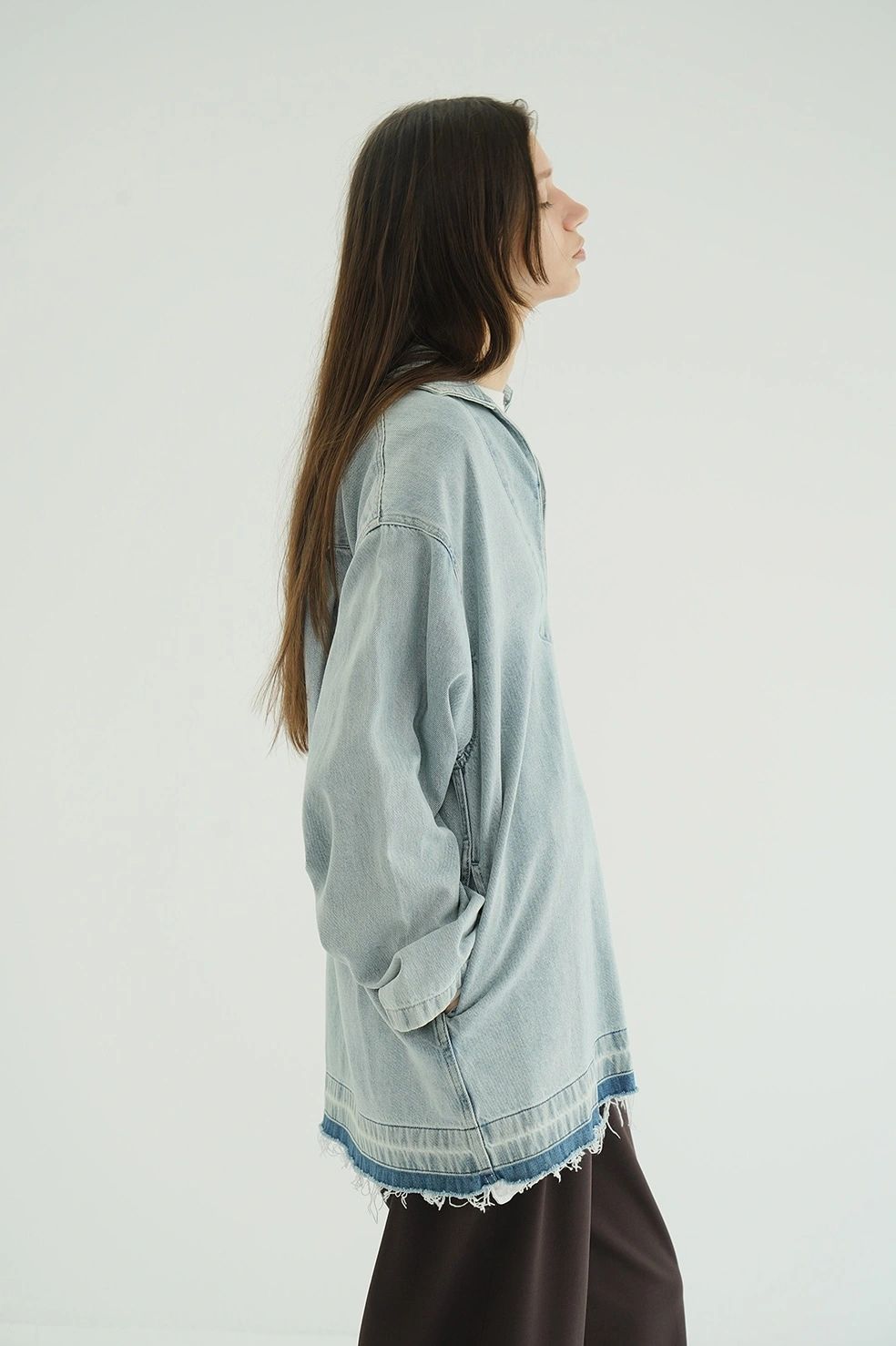 CLANE - ライトオンス デニムシャツ - DENIM OVER SKIPPER SHIRTS