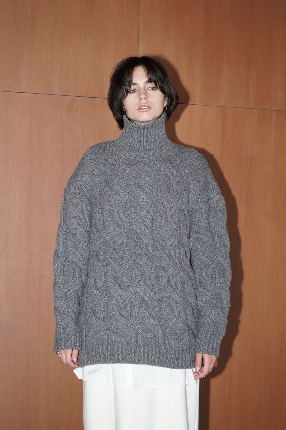 CLANE - ビッグケーブル オーバーニット トップス - BIG CABLE OVER