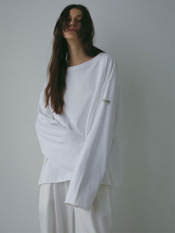 ETRE TOKYO - カットオフカフスロンTee (WHITE) | ADDICT WEB SHOP