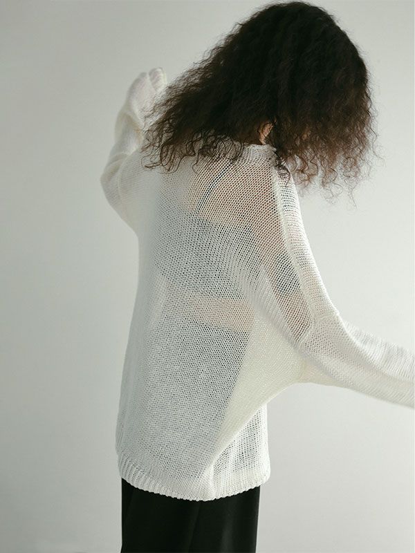 ETRE TOKYO - リネンボトルネックローゲージニットプルオーバー