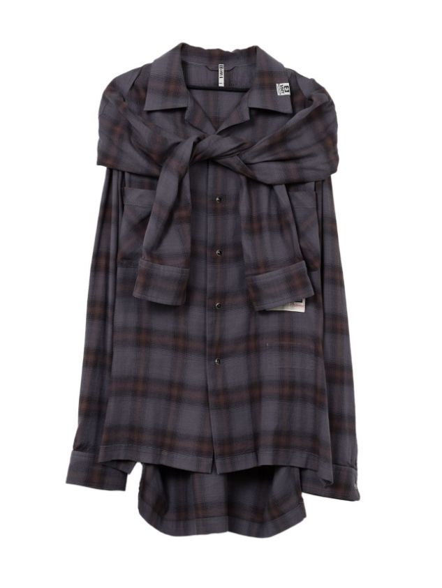 Maison MIHARA YASUHIRO - レイヤードチェックシャツ - Sleeve Layered