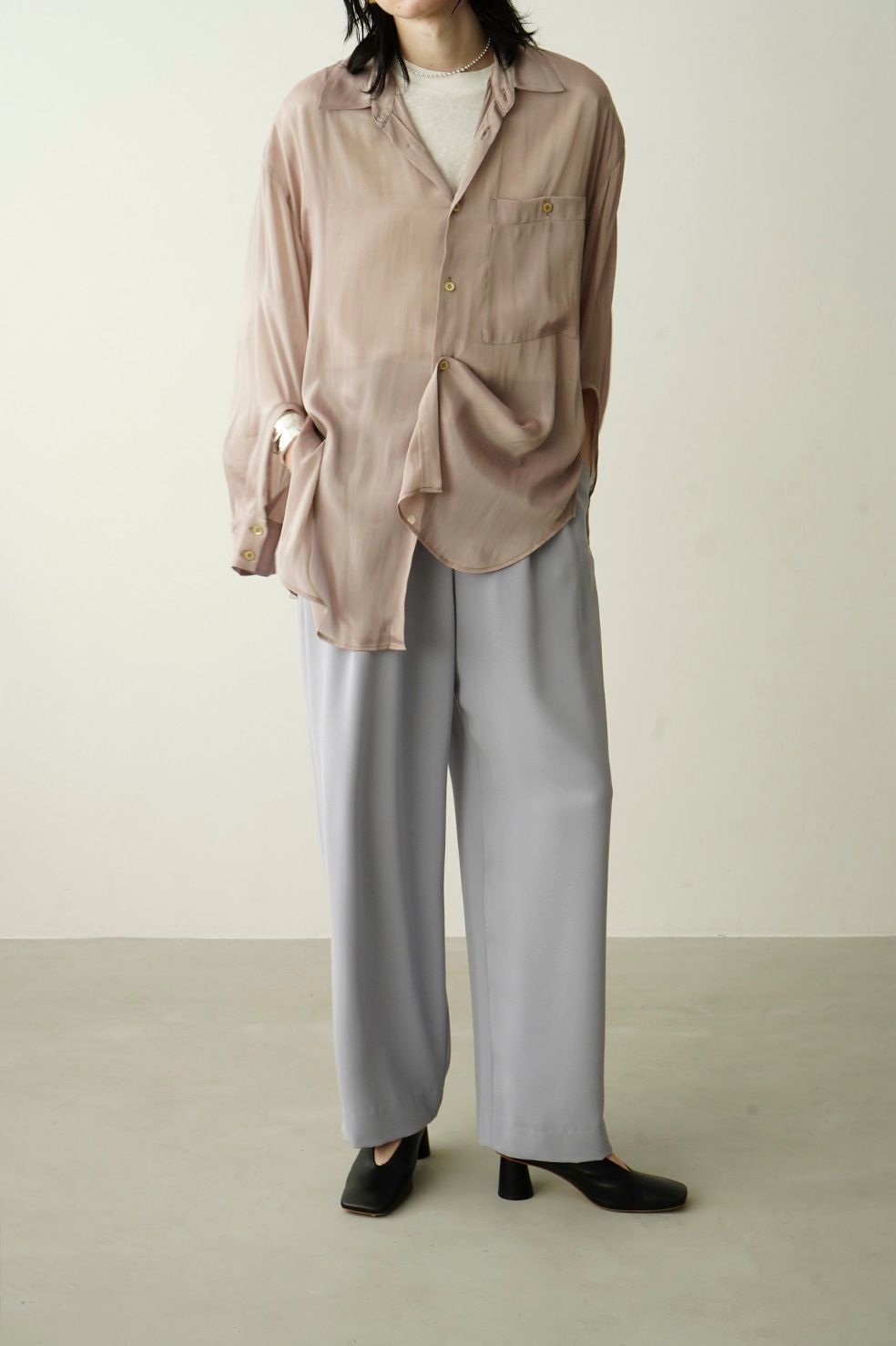 CLANE - 【23SS】 ベーシック タック パンツ - LIGHT PURPLE | ADDICT