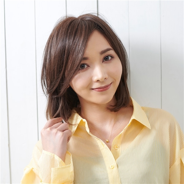 部分ウィッグ】NAVANA ハンドメイド 前髪なしストレートボブ [ゴールド