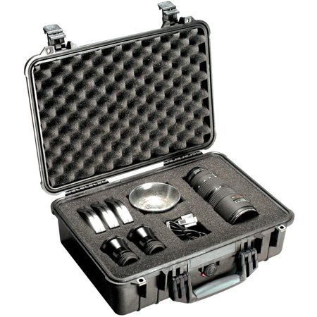 Pelican 1500 Watertight Hard Case with Foam Insert, Black 1500-000-110