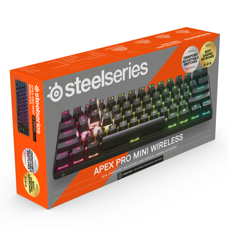 SteelSeries Apex Pro Mini Wireless Mechanical Gaming Keyboard, RGB