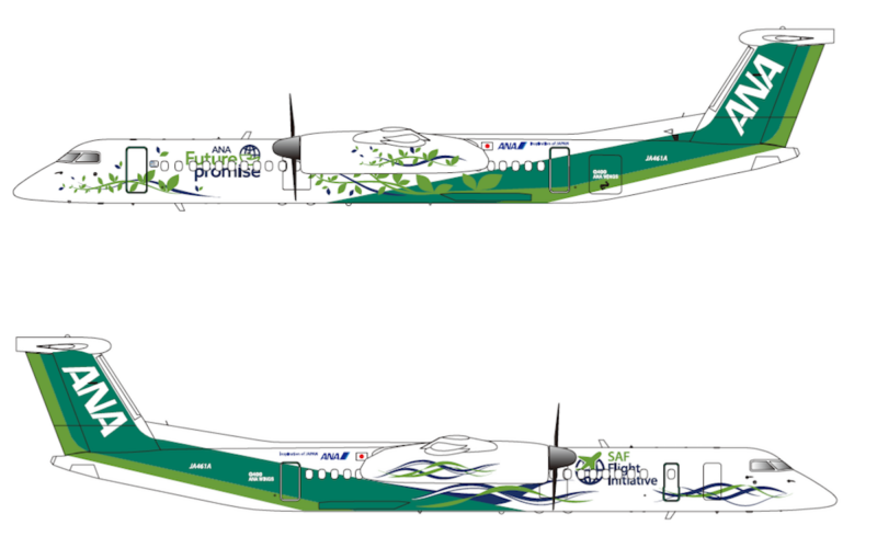 ANA presents sustainability livery for turboprop - AeroTime
