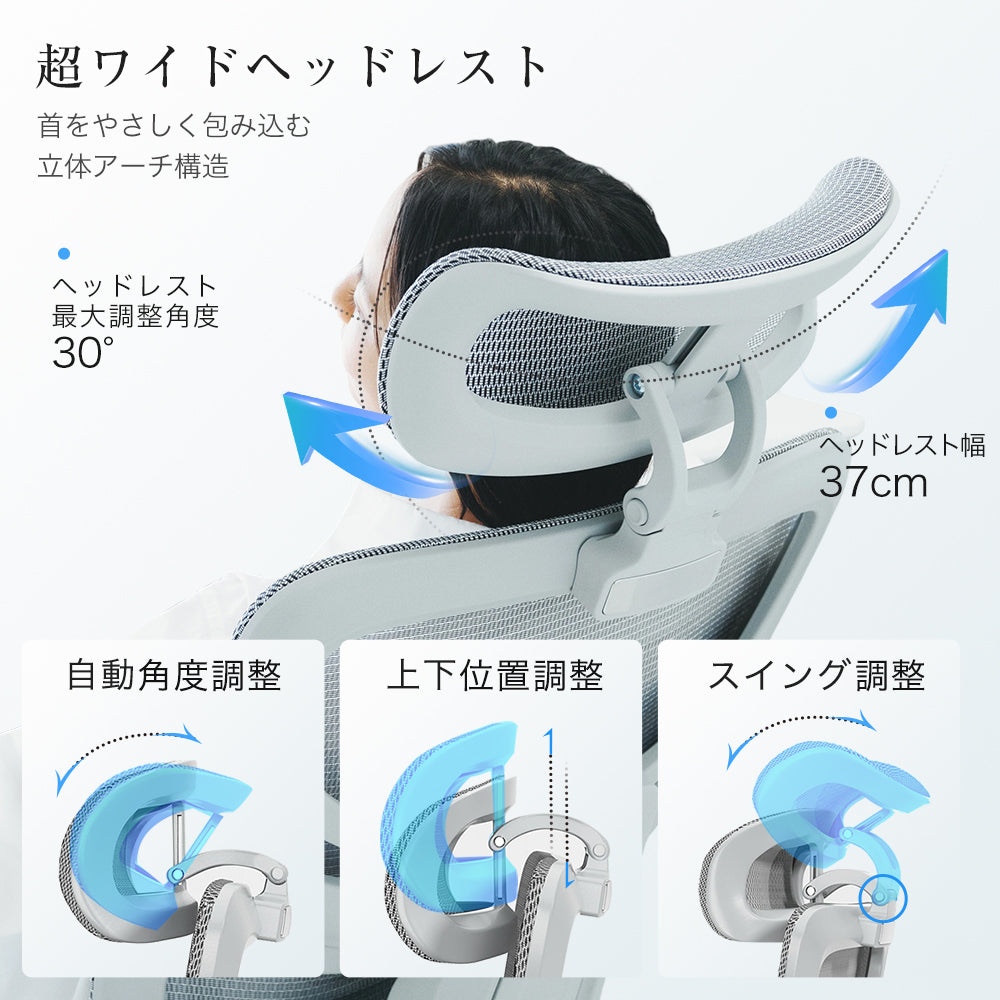 人間工学オフィスチェア ゲーミングチェア兼用型 | 長時間疲れにくい