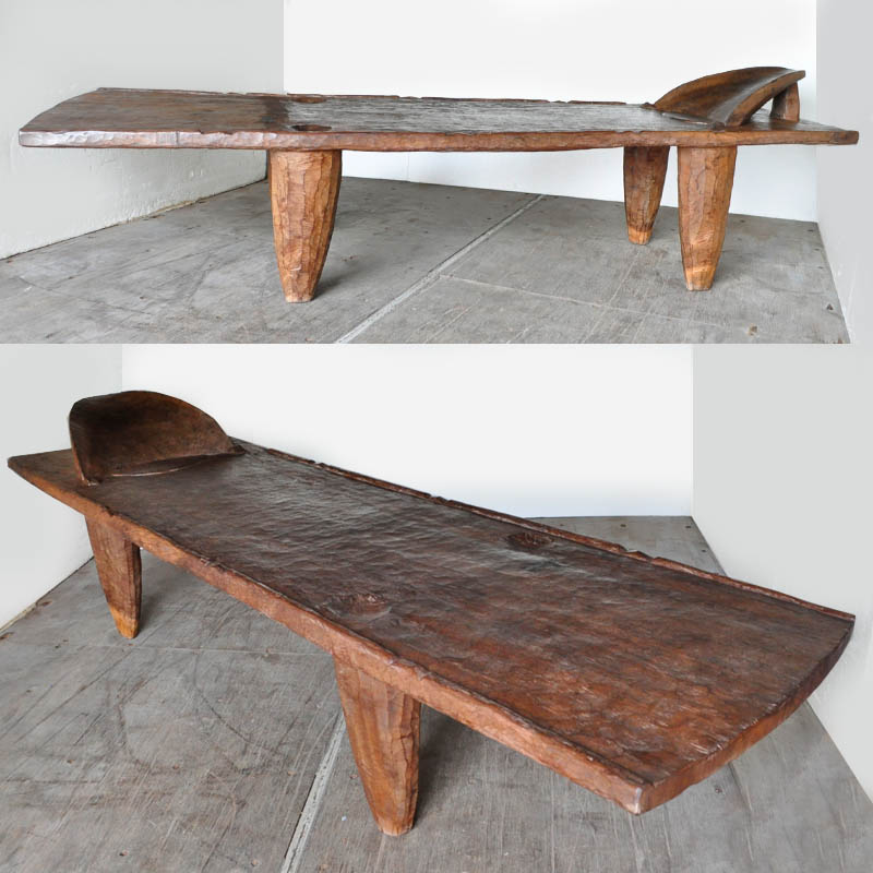 巨大セヌフォ族 ベッド【家具 アフリカ アンティーク インテリア