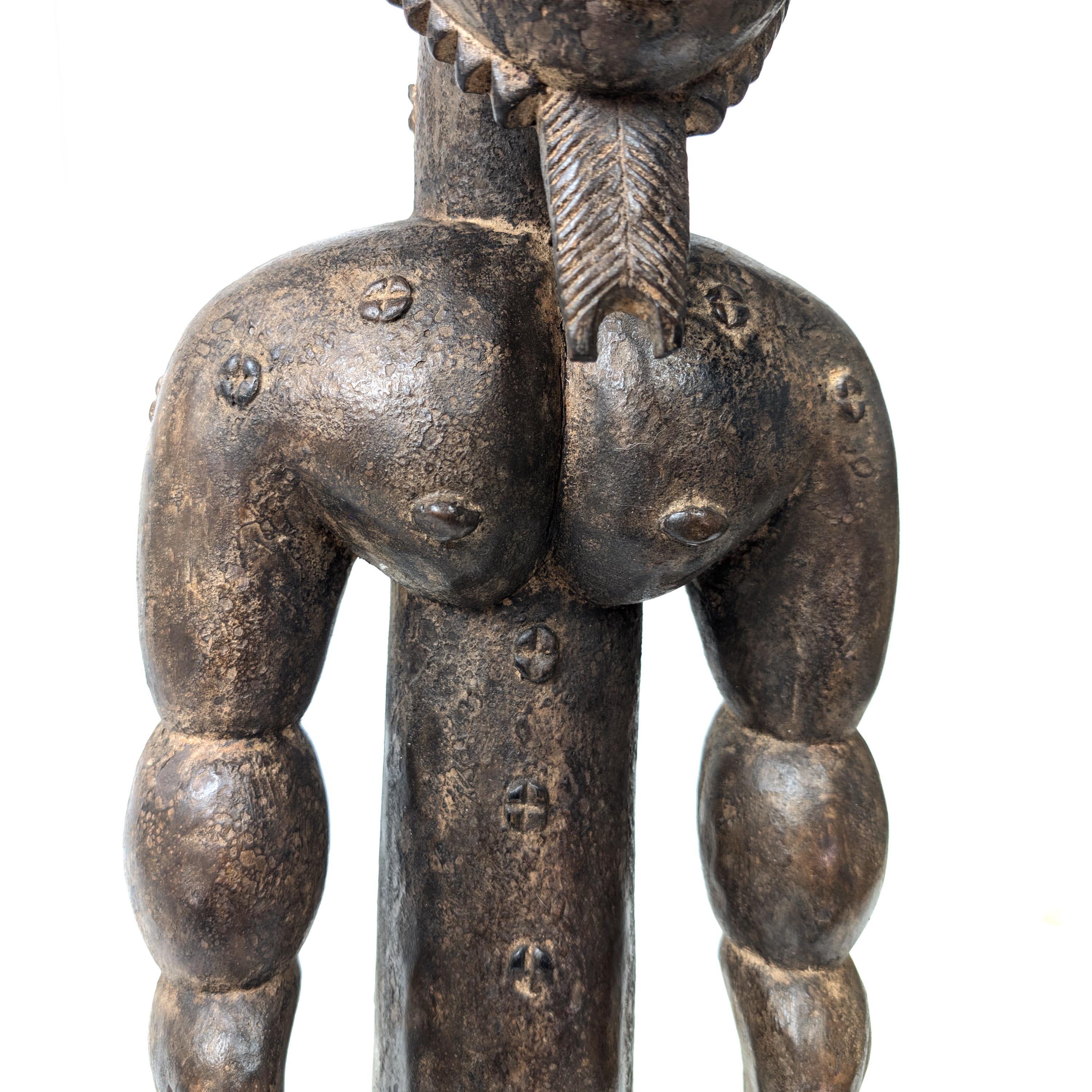 アチェ族彫男性木彫像 75cm アフリカン プリミティブアート （p880-07