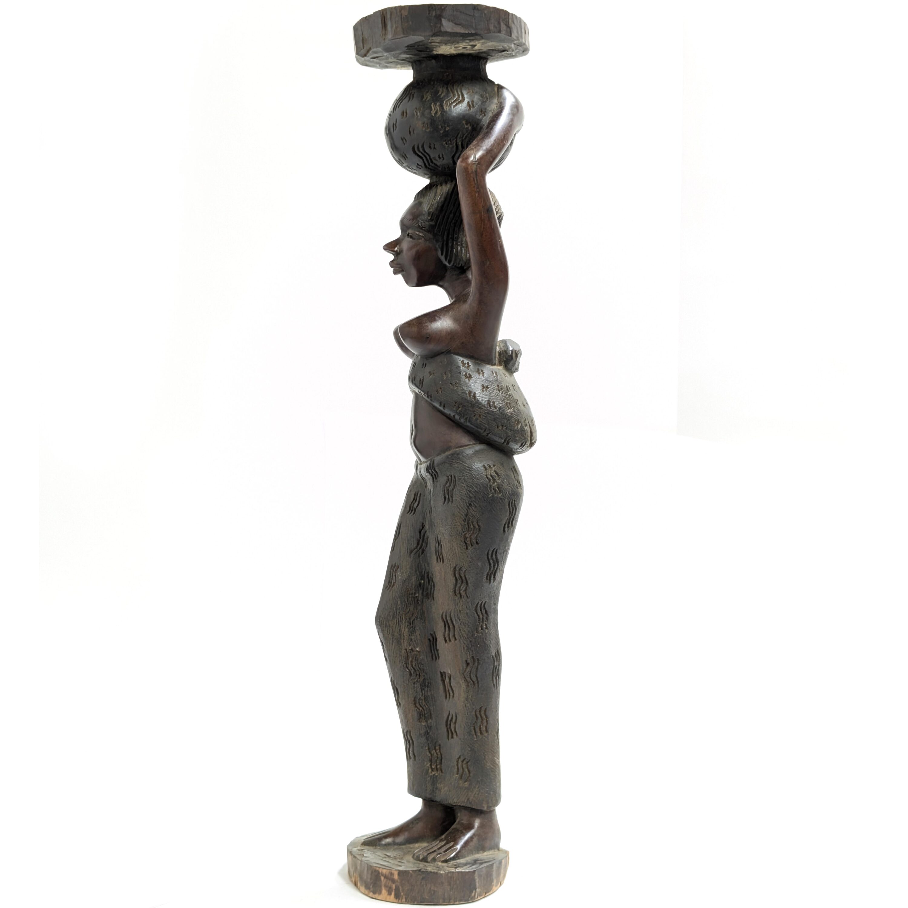 バガ族美人女性像 72cm アフリカン プリミティブアート （r411-15