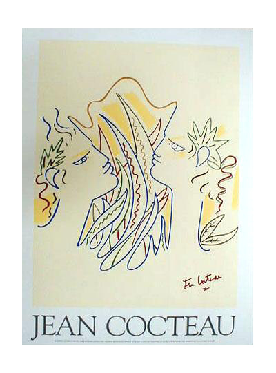 ☆ジャン コクトー（JEAN COCTEAU）☆リトグラフ・リトグラフポスター
