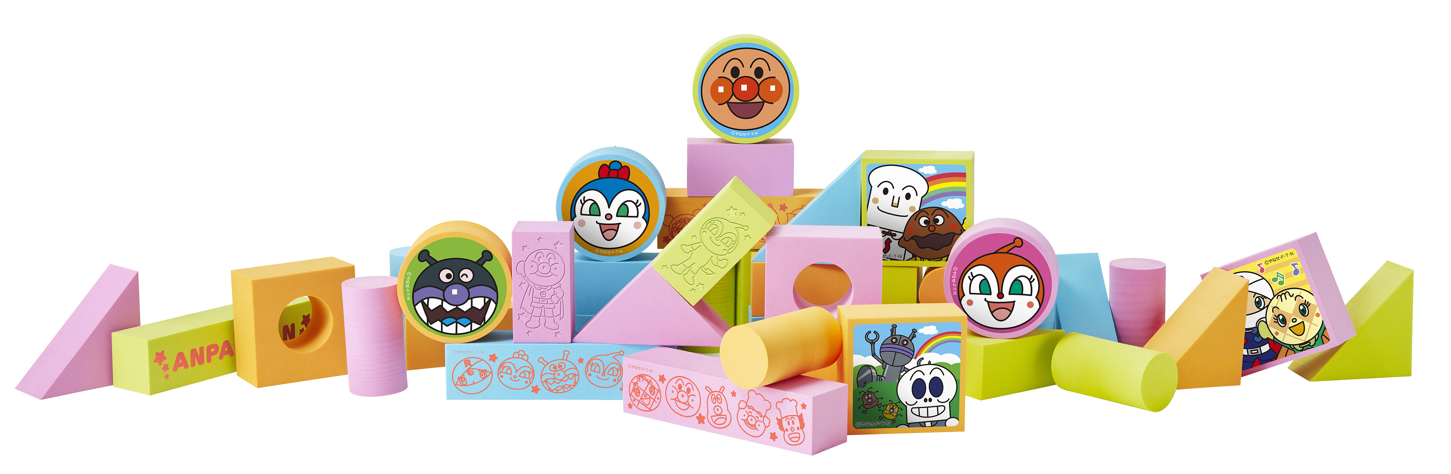 アンパンマン うちの子天才 しずかでかるくてやわらか安全つみき