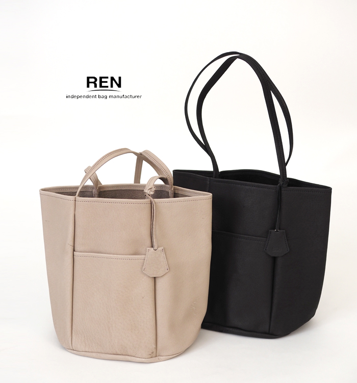 REN レン 本革 バケット トートバッグ HALLIE ハリー バケツ型
