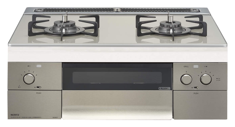 ノーリツ製ビルトインコンロpiatto2口(N2WS7PWAS6STE) | 給湯器交換が