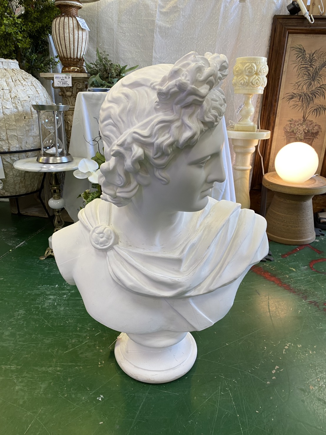 石膏像 アポロン 胸像 石川古代彫刻 デッサン 受験用を買取いたしまし