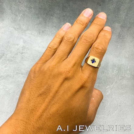 18金 サファイア 印台 リング 商品詳細│A.I JEWELRIES｜K18・プラチナ