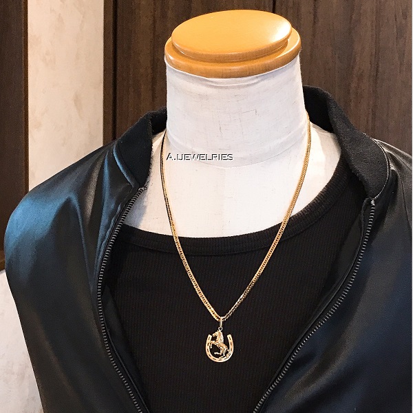 k18 18金 8面カットトリプル ネックレス22g 55センチ / k18 8cut