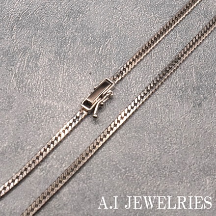 Pt850 プラチナ 6面 ダブル 10g 喜平 ネックレス 45cm 喜平ネックレス