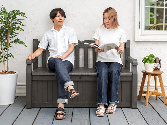 収納庫付きガーデンベンチ EDEN (エデン) | 家具・インテリア通販