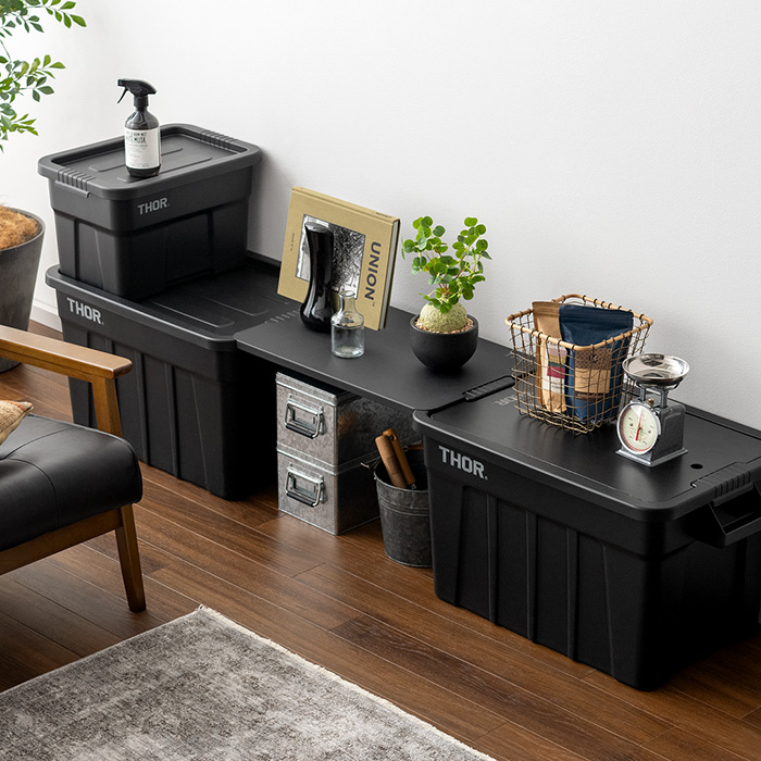 おしゃれ収納ボックス ソーラージトートウィズリッド 53L | 家具