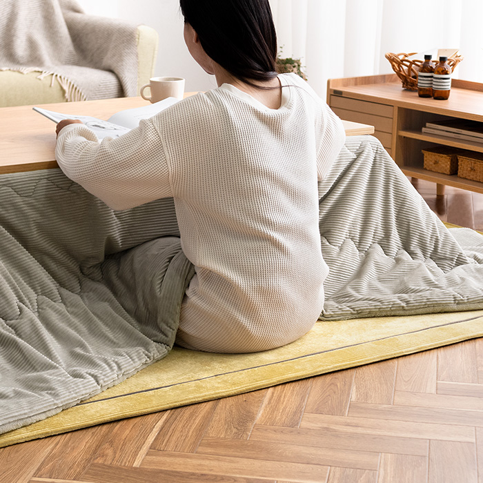 薄掛けこたつ布団 ・敷き布団セット Lilibel(リリベル) 190×190cm