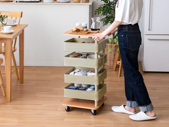 回転トレイワゴン Culri(クルリ) 5段タイプ | 家具・インテリア通販