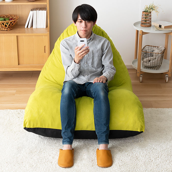 1人掛け クッションソファ 極厚ハイバック 1人掛け 洗えるカバー CALMO